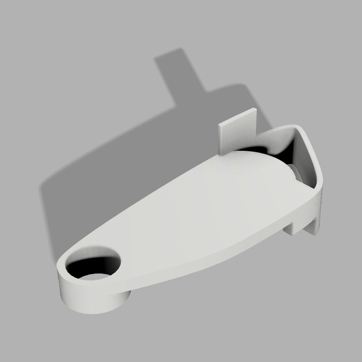 Modélisation 3D d'un clip de fixation de tapis de sol reproduit par Manu3D, pièce introuvable en pièce détachée