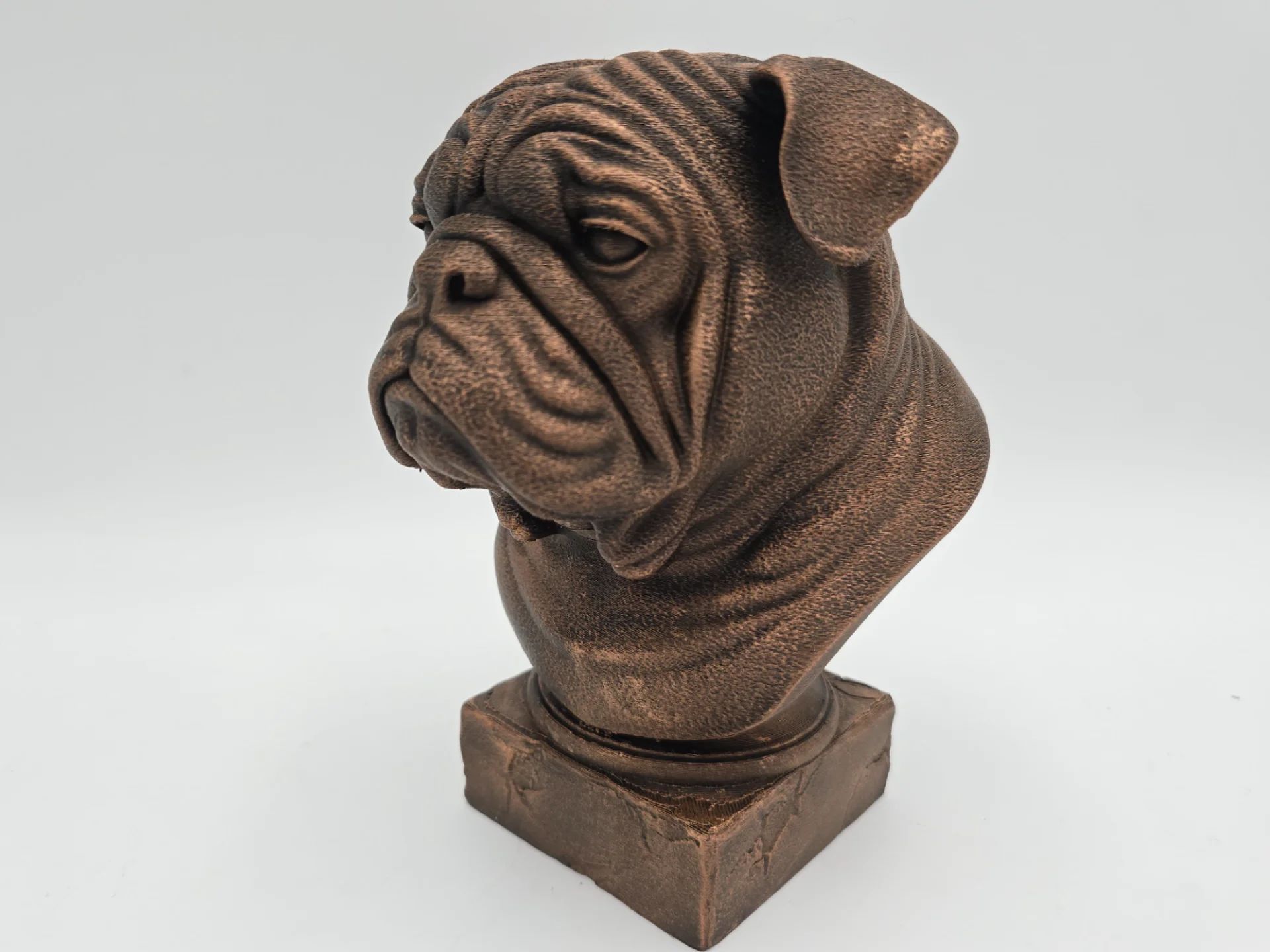Bouledogue - figurine chien imprimée en 3D, cadeau amoureux des chiens