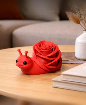 Escargot Rosy Valentin - déco imprimée en 3D, idée cadeau — impression 3D par Manu3D