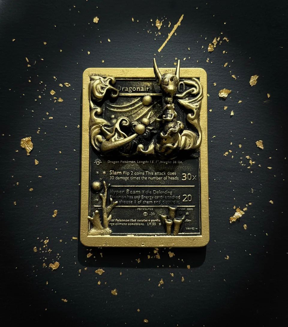 Draco - carte en relief impression 3D, deco murale geek, cadeau gamer collection, photo 4