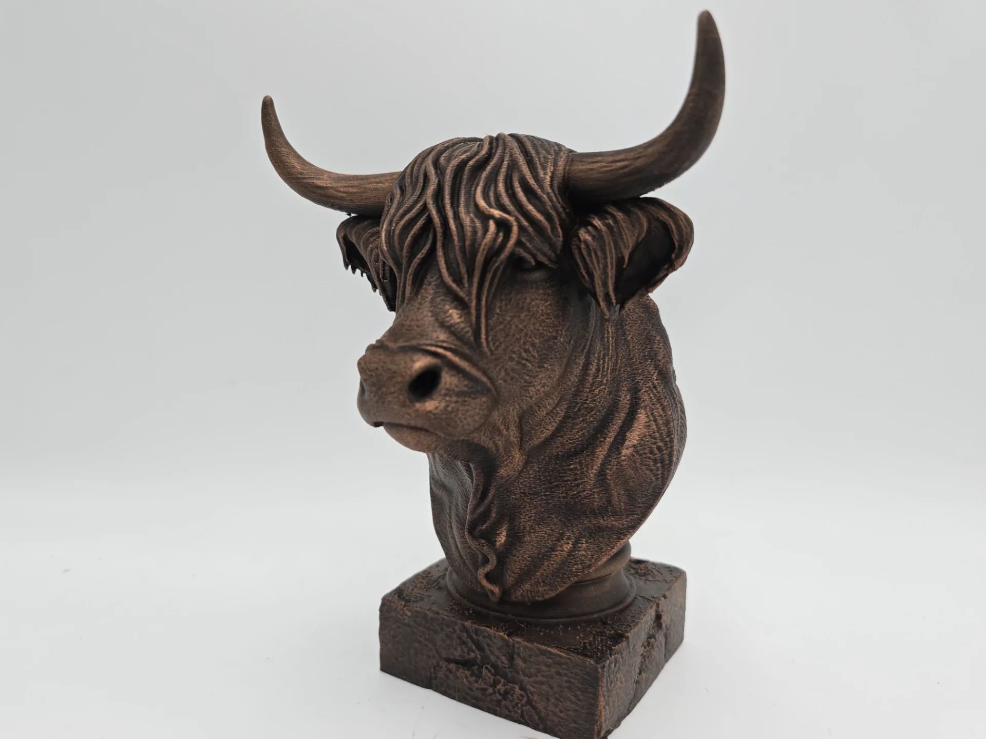 Vache des Highlands - figurine chien imprimée en 3D, cadeau amoureux des chiens