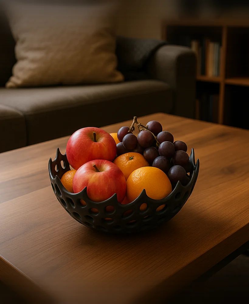 Corbeille à Fruits Organique - rangement imprimé en 3D, organisation de bureau