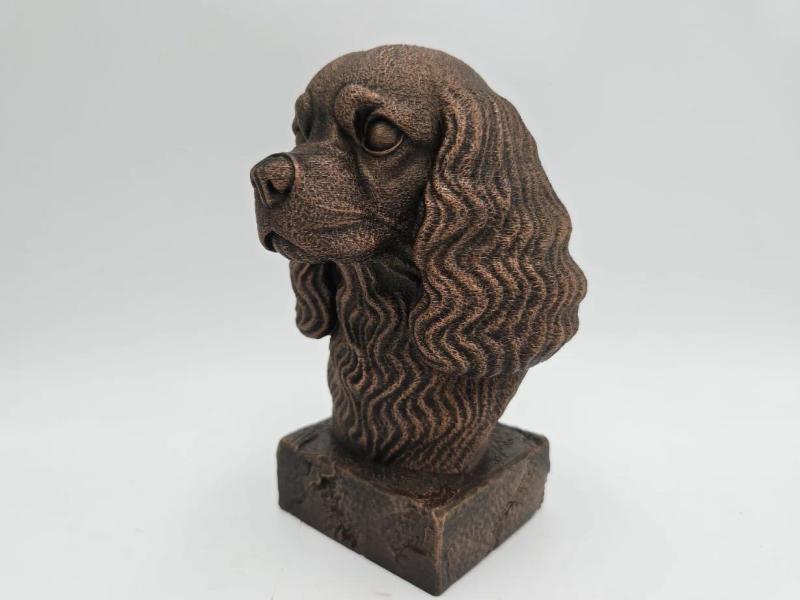 Cavalier King Charles (Peint) - figurine chien imprimée en 3D, cadeau amoureux des chiens