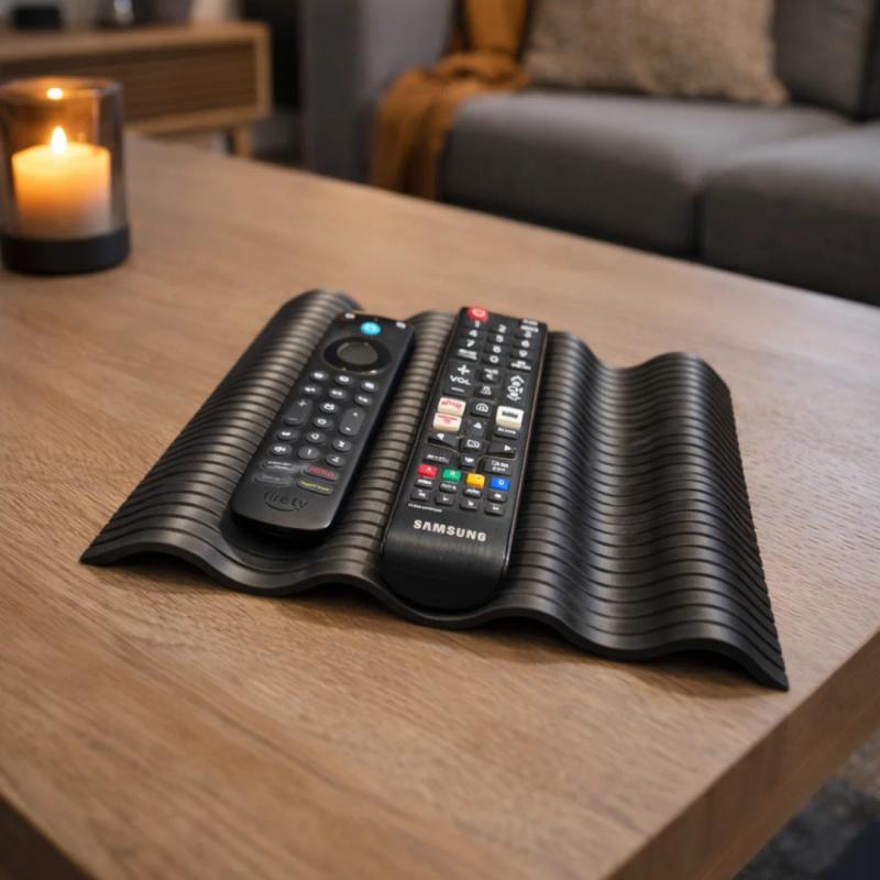 Support de Télécommandes Ondulé - rangement imprimé en 3D, organisation de bureau