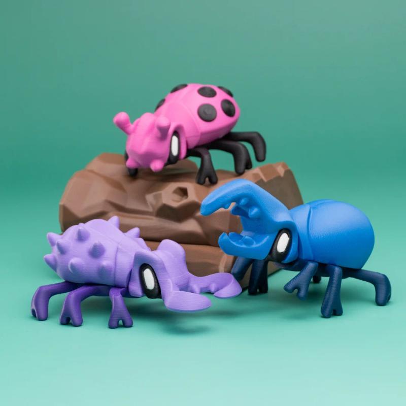 Scarabées - figurine animal imprimée en 3D, statuette déco