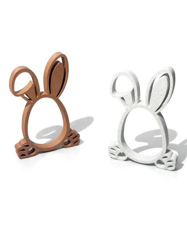 Lapin de Pâques ajouré - décoration de fête imprimée en 3D, idée cadeau