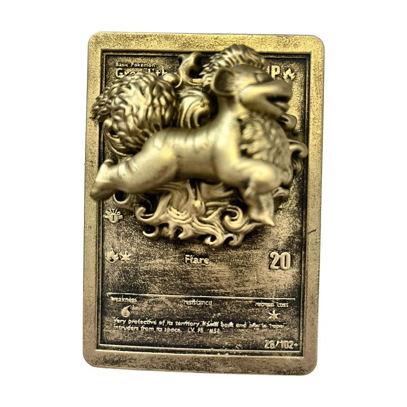Caninos - carte en relief edition doree impression 3D, deco murale geek, cadeau gamer collection