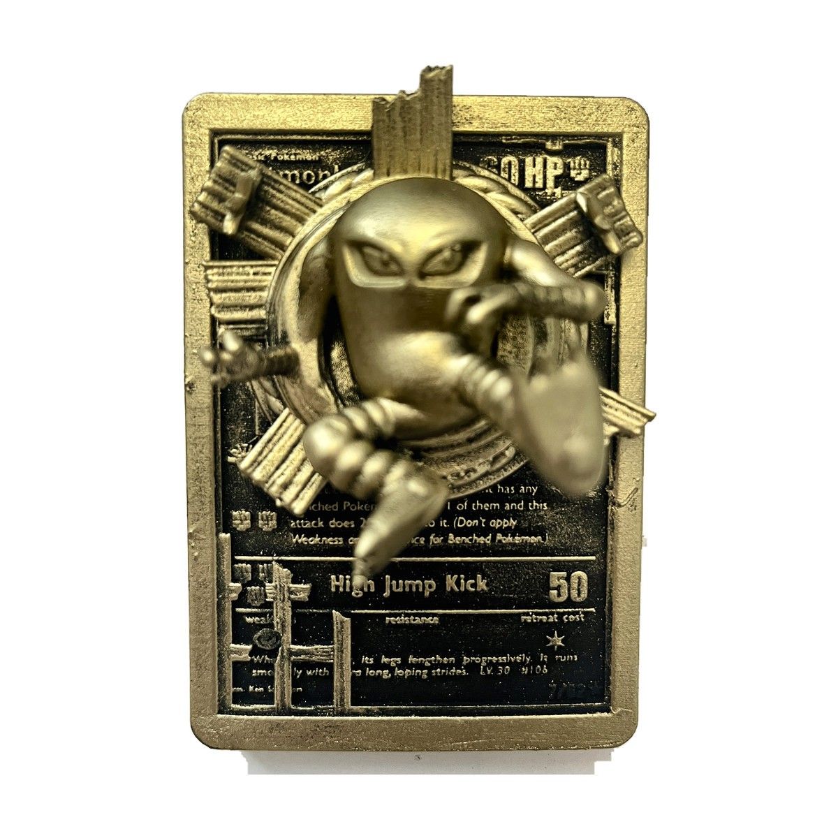 Kicklee - carte en relief edition doree impression 3D, deco murale geek, cadeau gamer collection