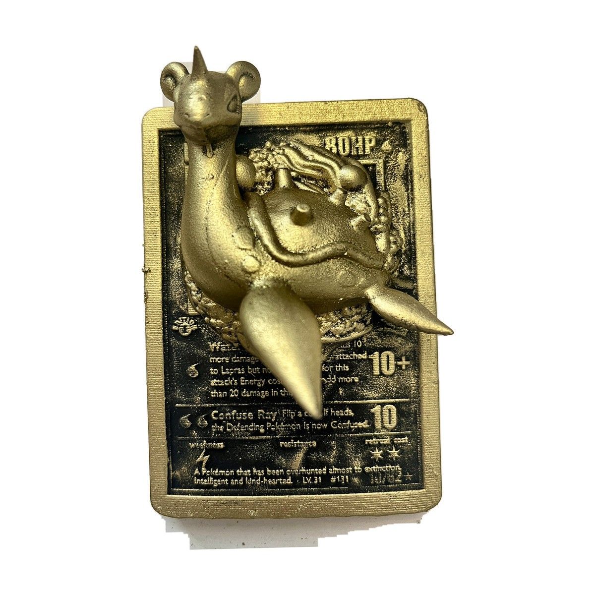 Lokhlass / Laprass - carte en relief impression 3D, deco murale geek, cadeau gamer collection — impression 3D résine par Manu3D