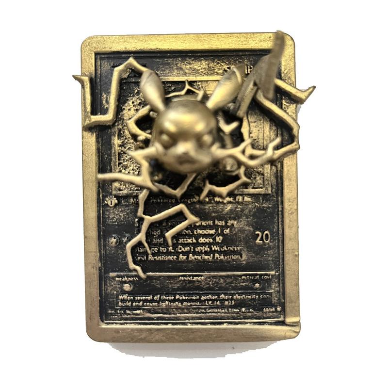Pickachu - carte en relief impression 3D, deco murale geek, cadeau gamer collection