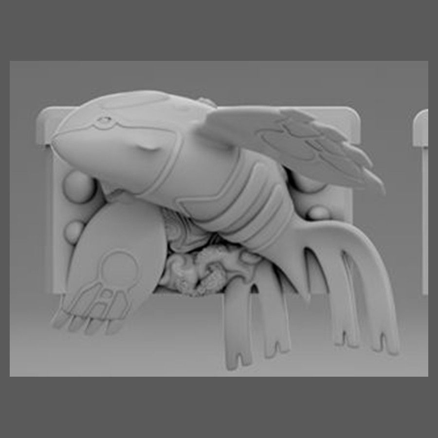 Kyogre - cartouche retro en relief BRUTE, deco murale gaming, cadeau geek collection