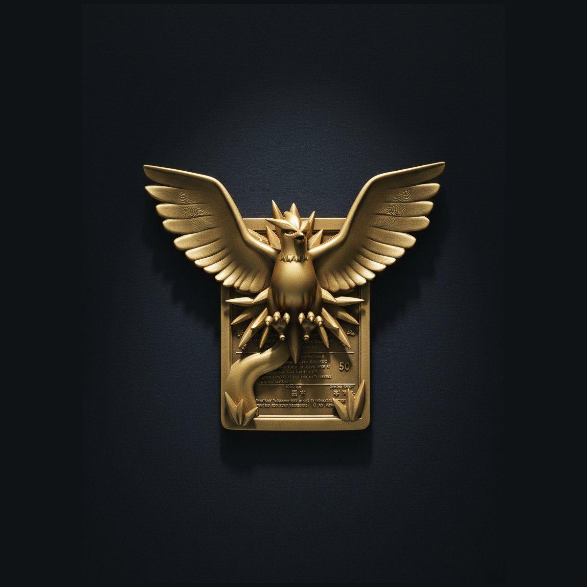 Électhor - carte en relief edition doree impression 3D, deco murale geek, cadeau gamer collection