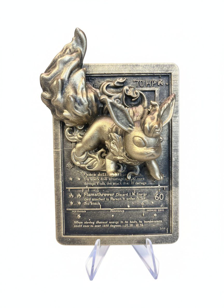 Pyroli - carte en relief impression 3D, deco murale geek, cadeau gamer collection — impression 3D par Manu3D