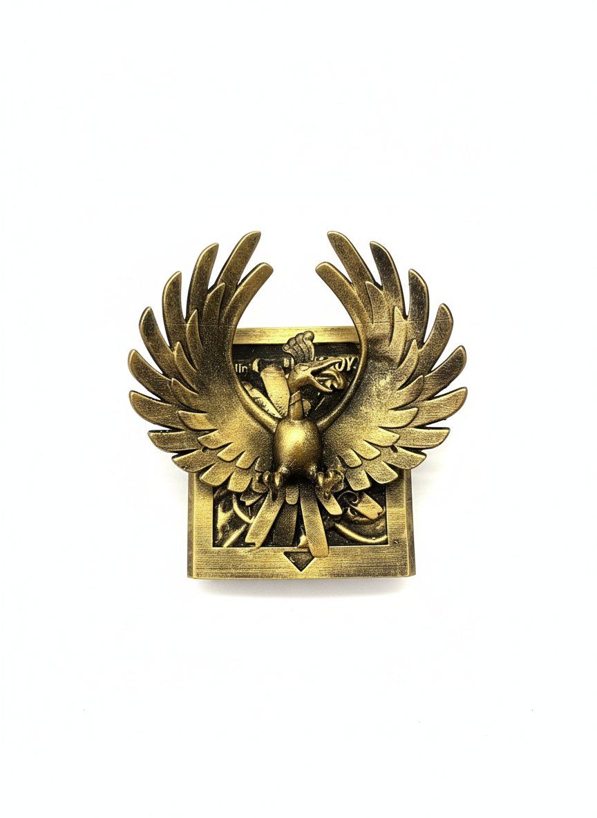 Ho-Oh - cartouche retro en relief, deco murale gaming, cadeau geek collection — impression 3D résine par Manu3D