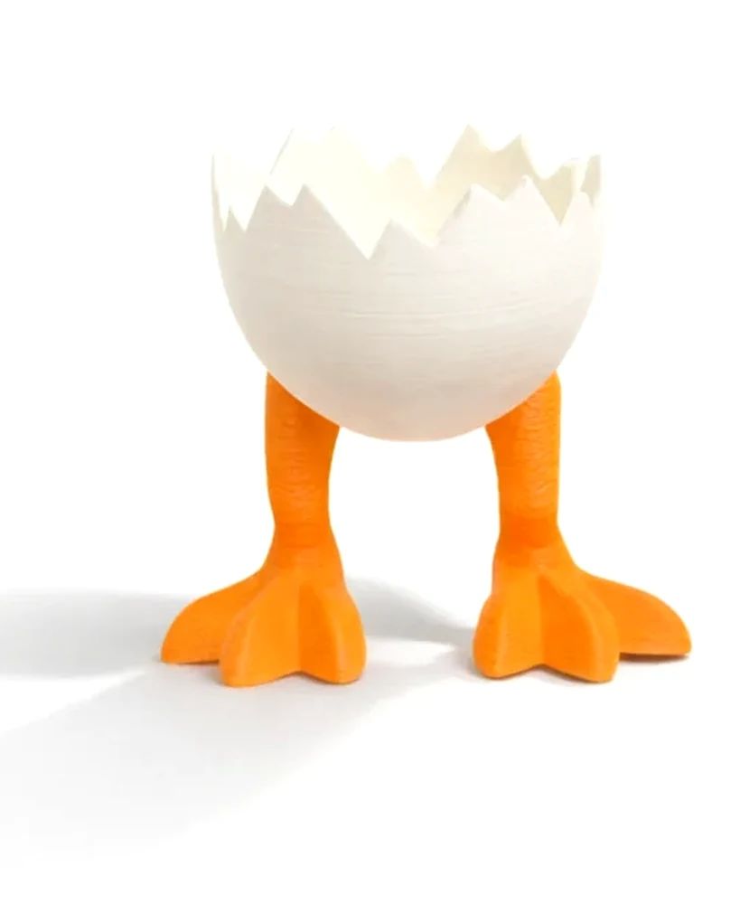 Œuf à Pattes - décoration de fête imprimée en 3D, idée cadeau — impression 3D par Manu3D