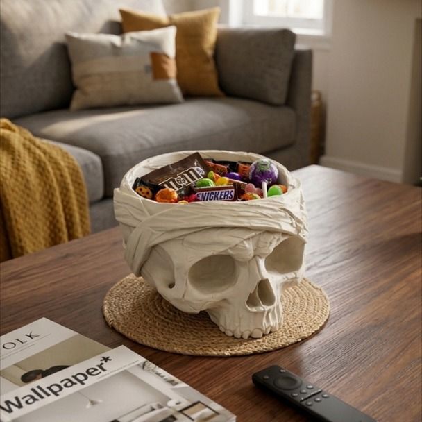 MUMMY SKULL BOWL