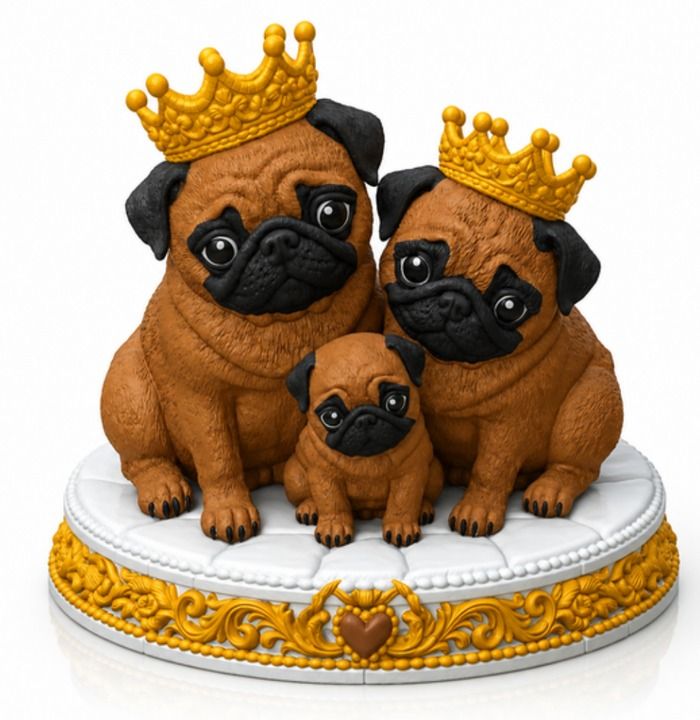 Royal Pug Family