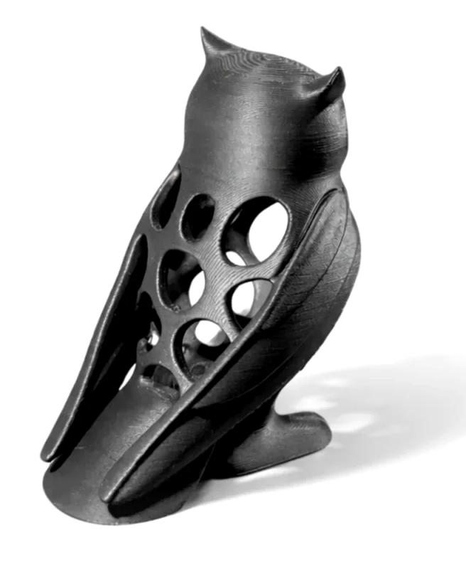 Hibou - figurine animal imprimée en 3D, statuette déco
