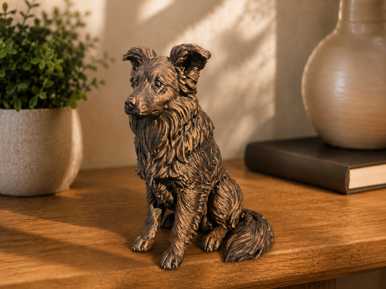 Figurine Border Collie Assis - Chien de Race