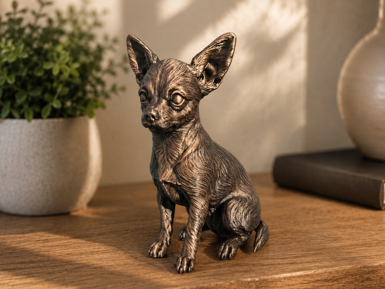 Figurine Chihuahua Assis - Chien de Race