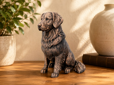 Figurine Golden Retriever Assis - Chien de Race — impression 3D pla par Manu3D
