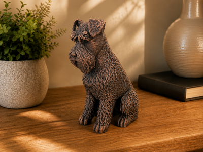 Figurine Schnauzer Assis - Chien de Race — impression 3D pla par Manu3D