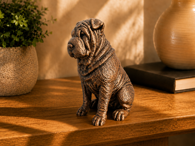 Figurine Shar Pei Assis - Chien de Race — impression 3D pla par Manu3D
