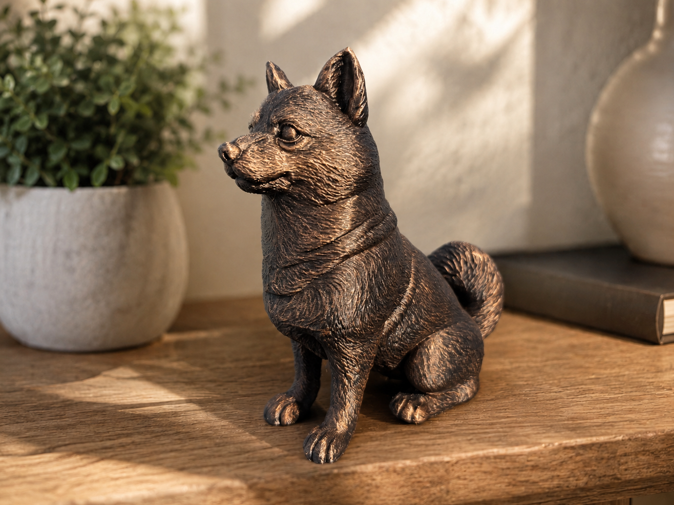 Figurine Shiba Inu Assis - Chien de Race