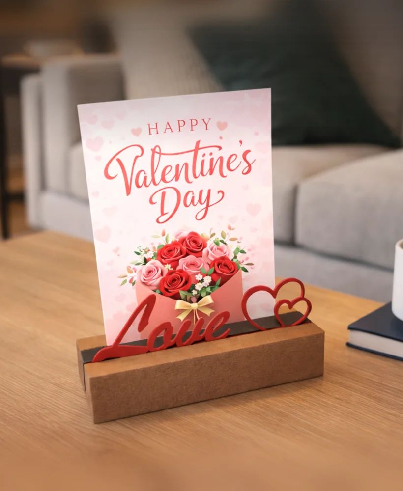 Porte-carte Love - rangement imprimé en 3D, organisation de bureau