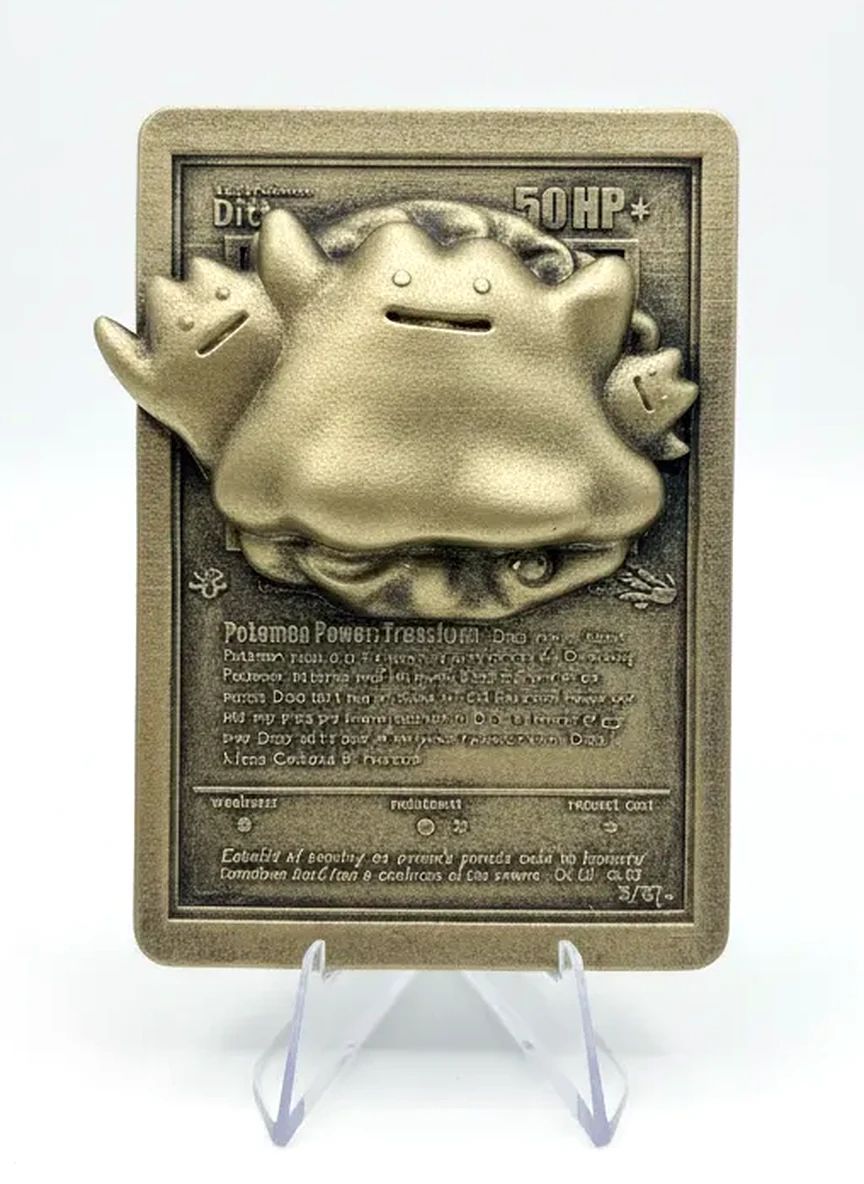 Métamorph - carte en relief edition doree impression 3D, deco murale geek, cadeau gamer collection — impression 3D résine avec dorure par Manu3D