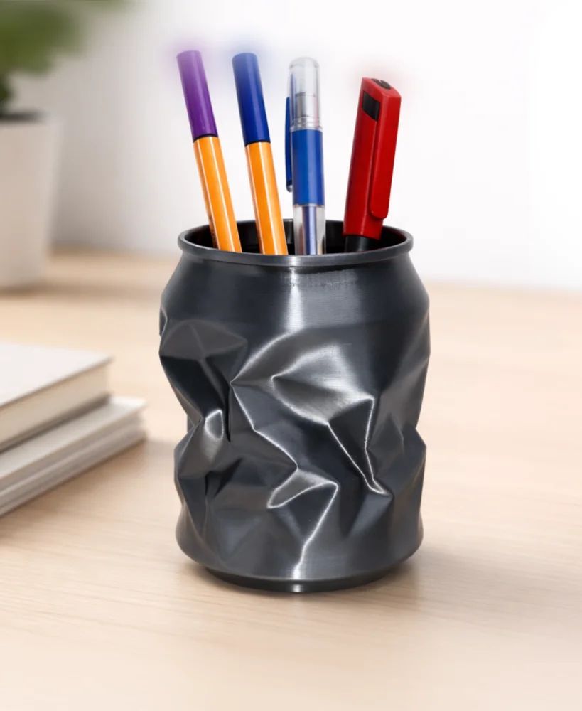 Canette écrasée - art de la table imprimé en 3D, déco originale — impression 3D par Manu3D