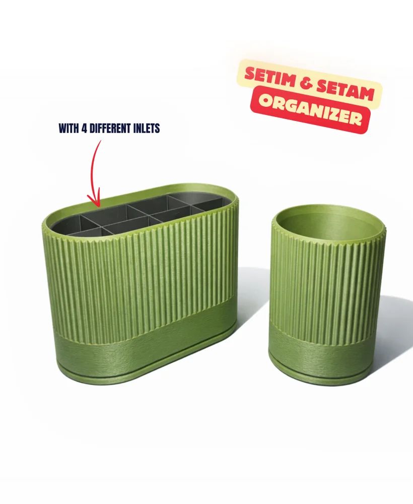Organisateur Setim & Setam - rangement imprimé en 3D, organisation de bureau