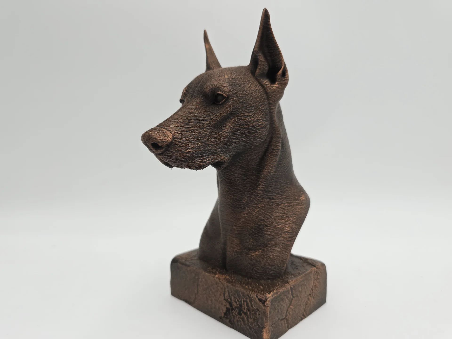 Dobermann - figurine chien imprimée en 3D, cadeau amoureux des chiens