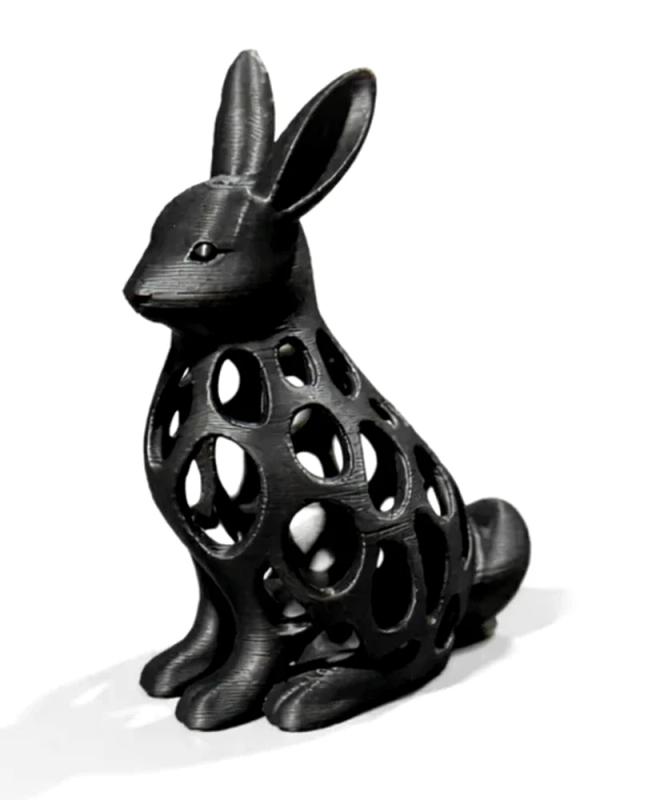 Lapin Voronoi - figurine animal imprimée en 3D, statuette déco