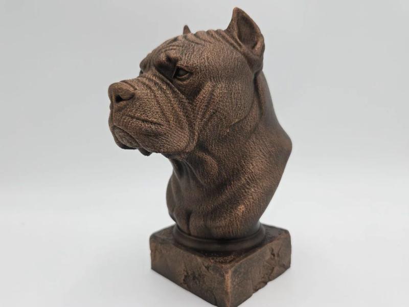 Pitbull - figurine chien imprimée en 3D, cadeau amoureux des chiens