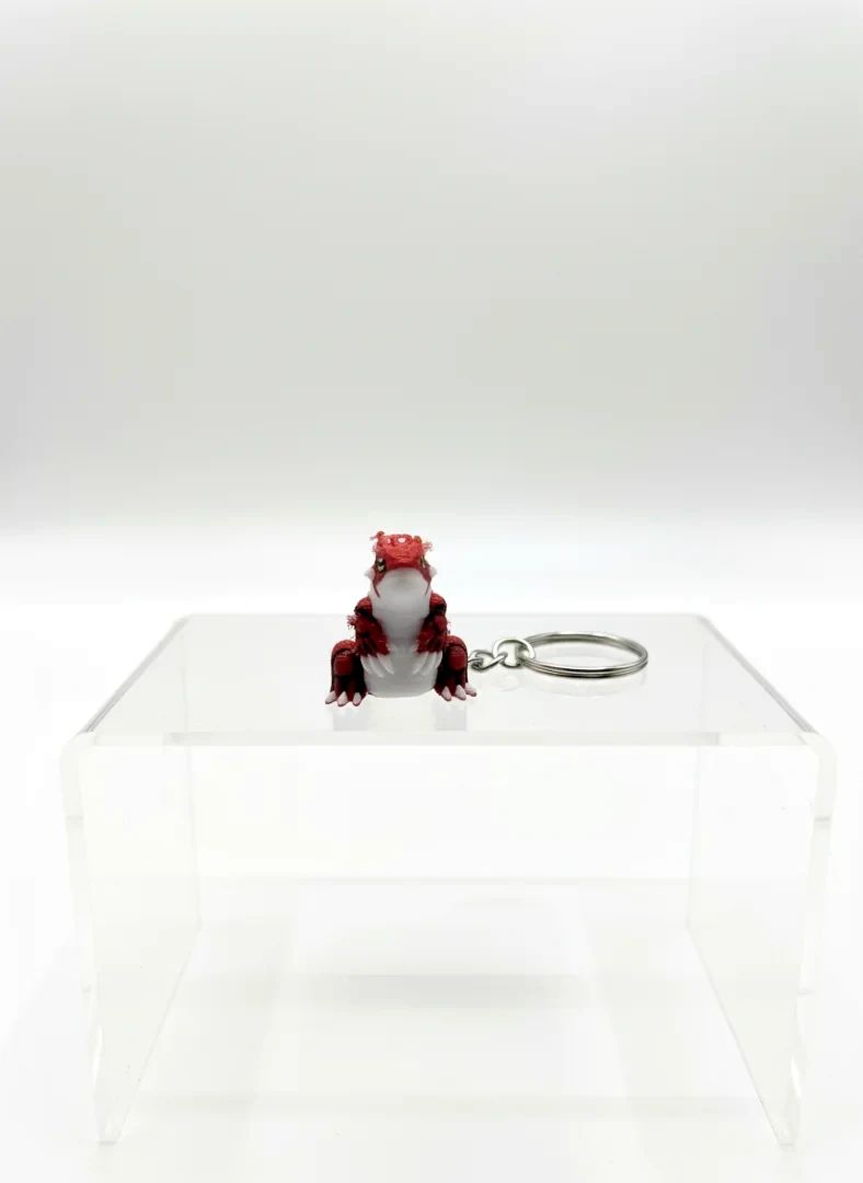 Groudon - porte-cle impression 3D, accessoire sac, petit cadeau geek — impression 3D par Manu3D