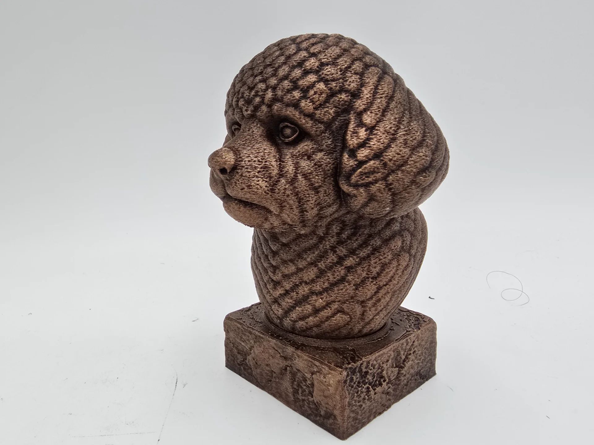 Chiot Caniche - figurine chien imprimée en 3D, cadeau amoureux des chiens