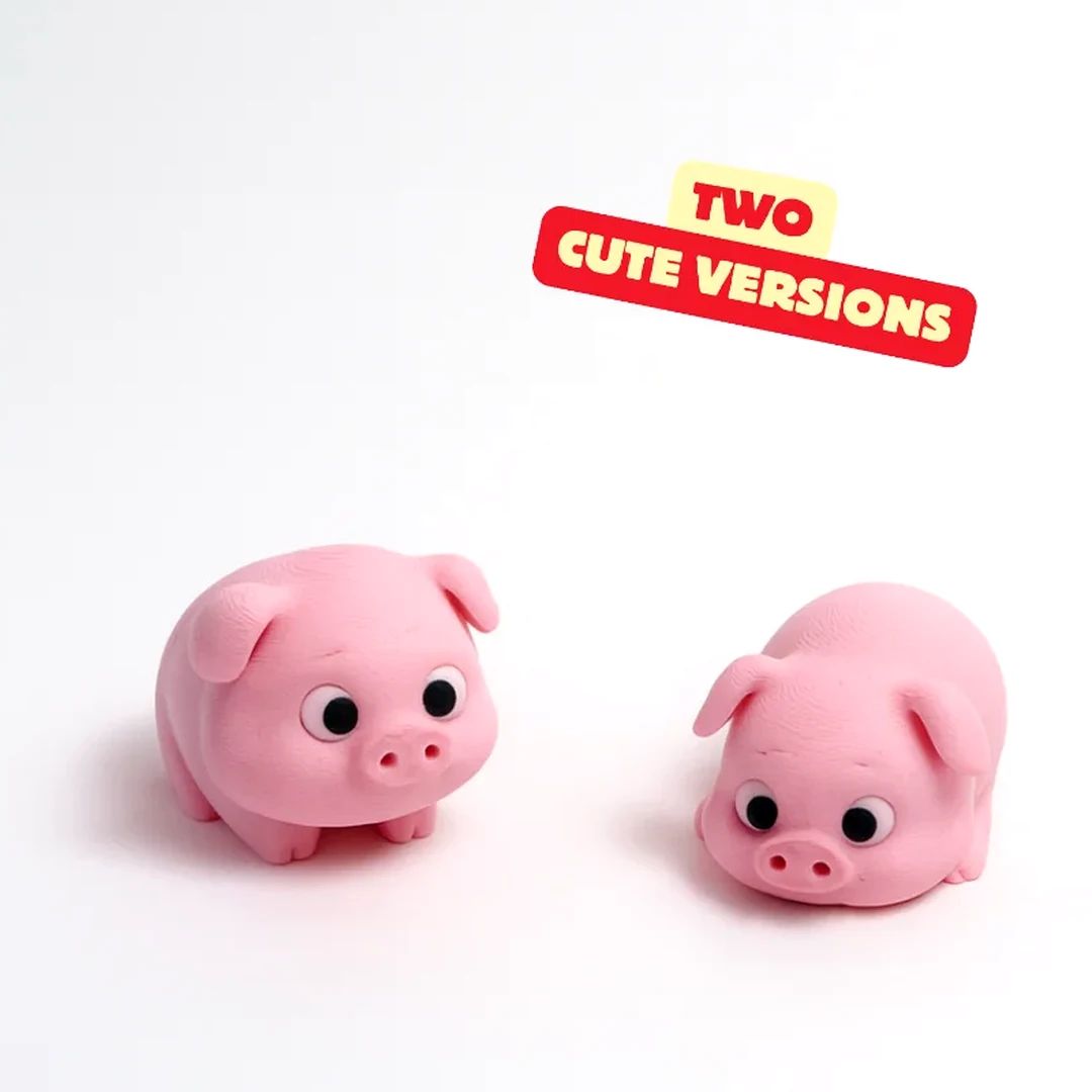 Petit Cochon - figurine animal imprimée en 3D, statuette déco