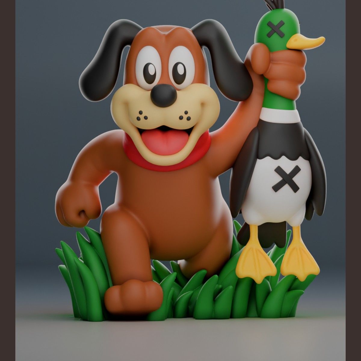 Duck Hunt - Figurine cartouche retro impression 3D, deco gaming, cadeau geek collection