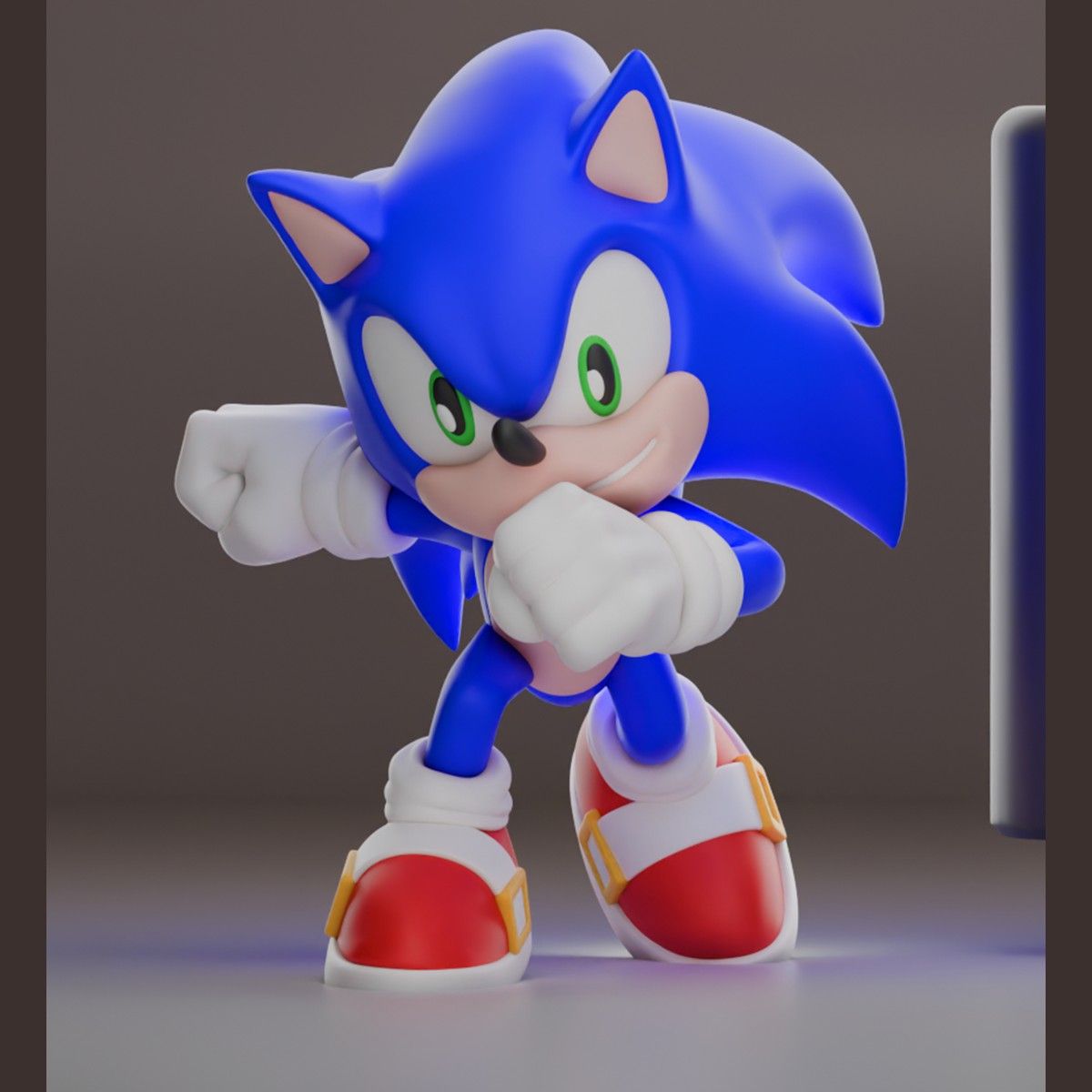 Sonic - Figurine cartouche retro impression 3D, deco gaming, cadeau geek collection