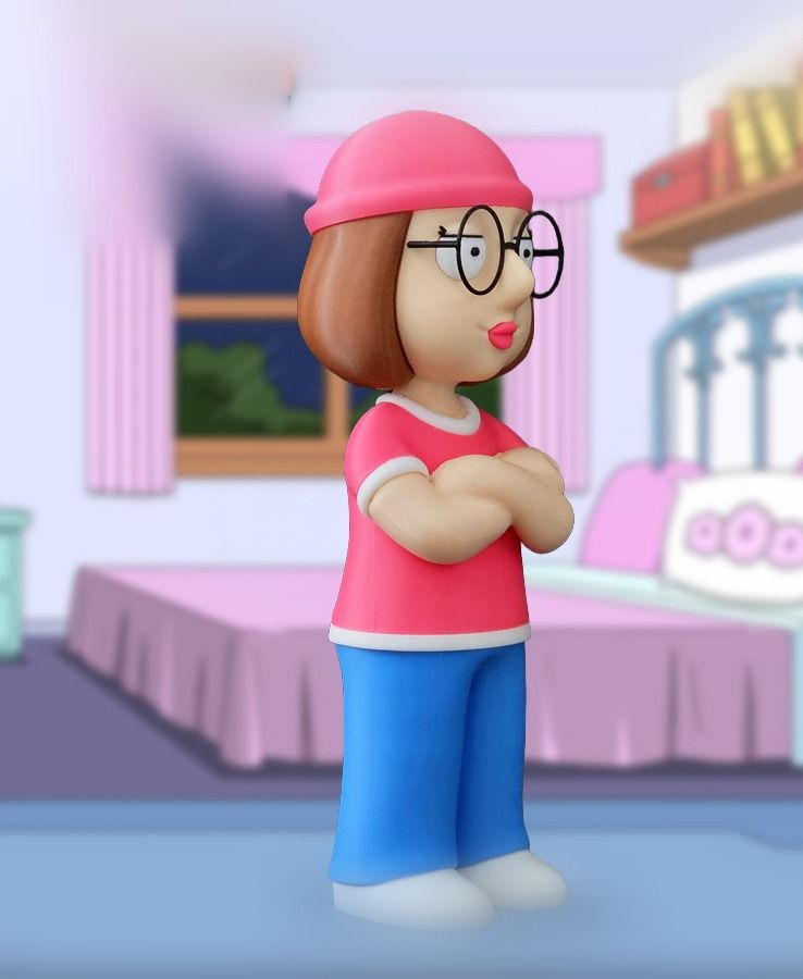 Figurine Meg Griffin (Family Guy) imprimée en 3D multicouleur - assemblée à la main, fabriquée en France, photo 2