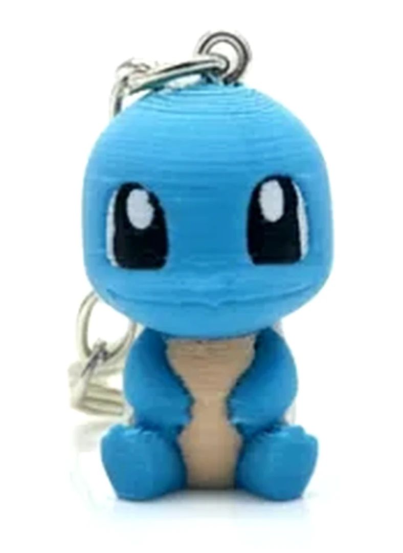 Carapuce - porte-cle impression 3D, accessoire sac, petit cadeau geek — impression 3D pla multicouleur par Manu3D
