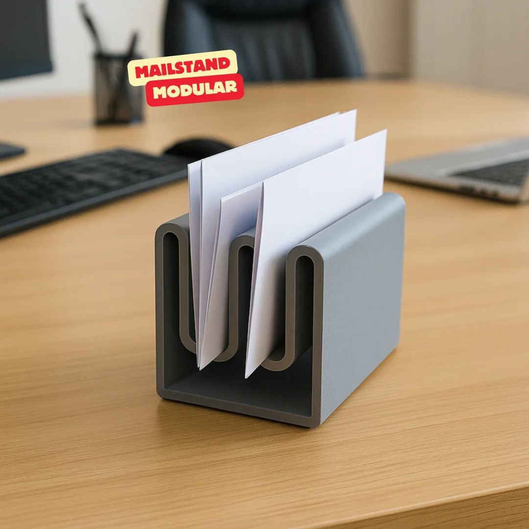 Porte-lettres Modulaire - rangement imprimé en 3D, organisation de bureau