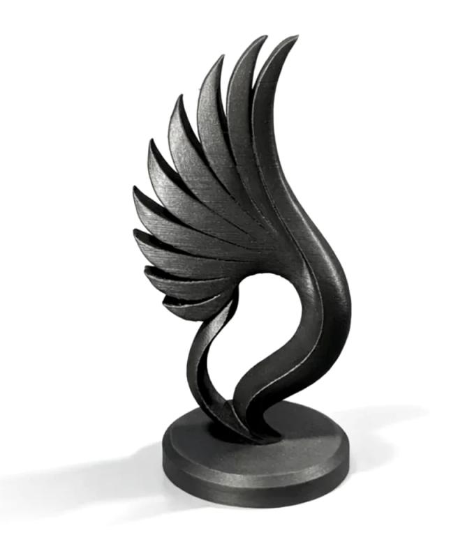 Aile 15 cm - objet déco design imprimé en 3D, fabriqué en France