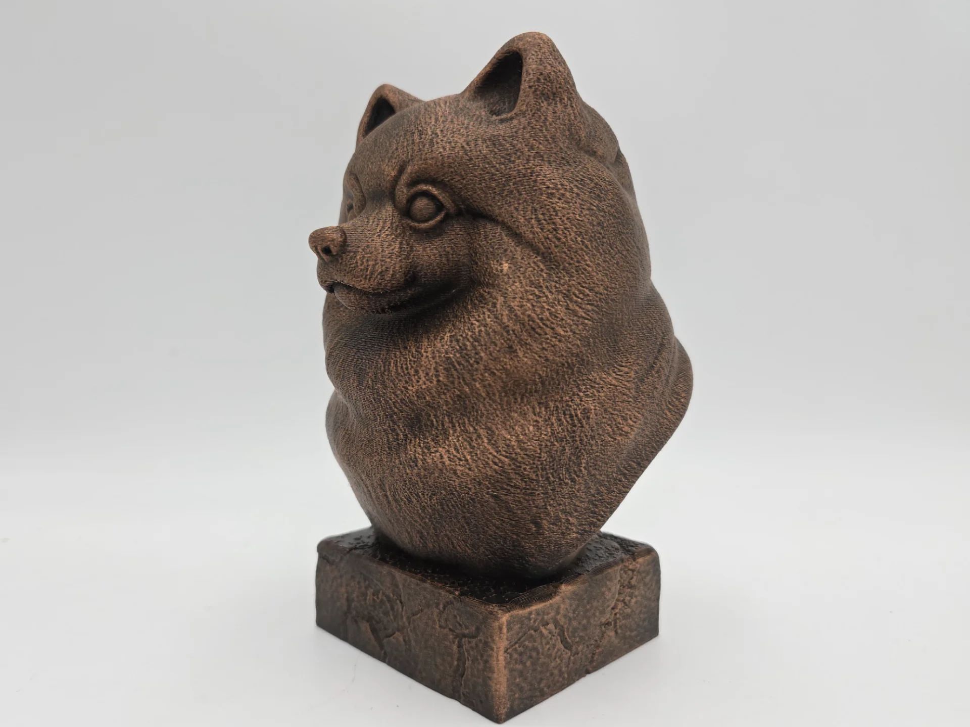 Loulou de Poméranie - figurine chien imprimée en 3D, cadeau amoureux des chiens