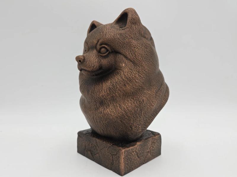 Loulou de Poméranie - figurine chien imprimée en 3D, cadeau amoureux des chiens