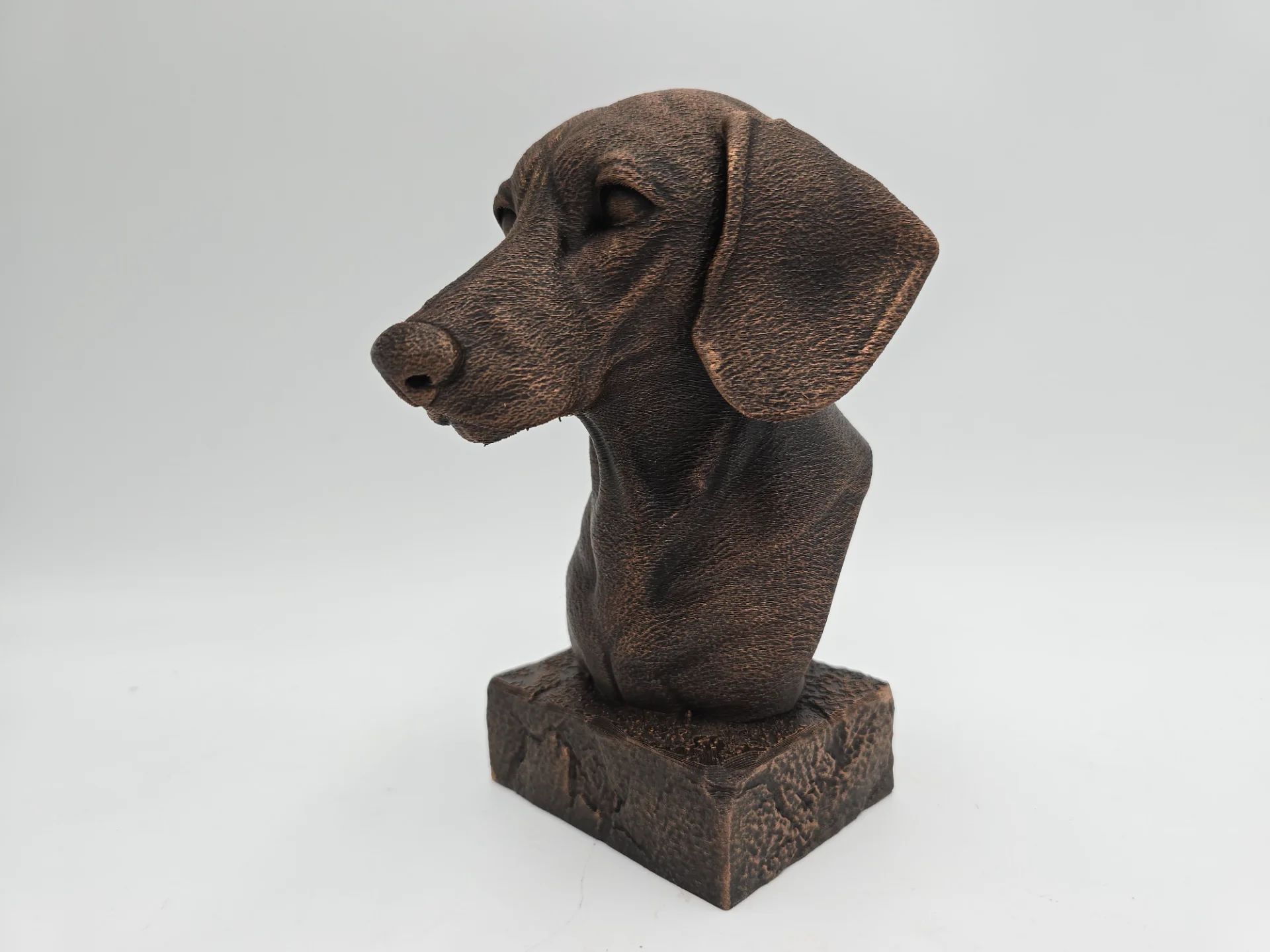 Teckel - figurine chien imprimée en 3D, cadeau amoureux des chiens