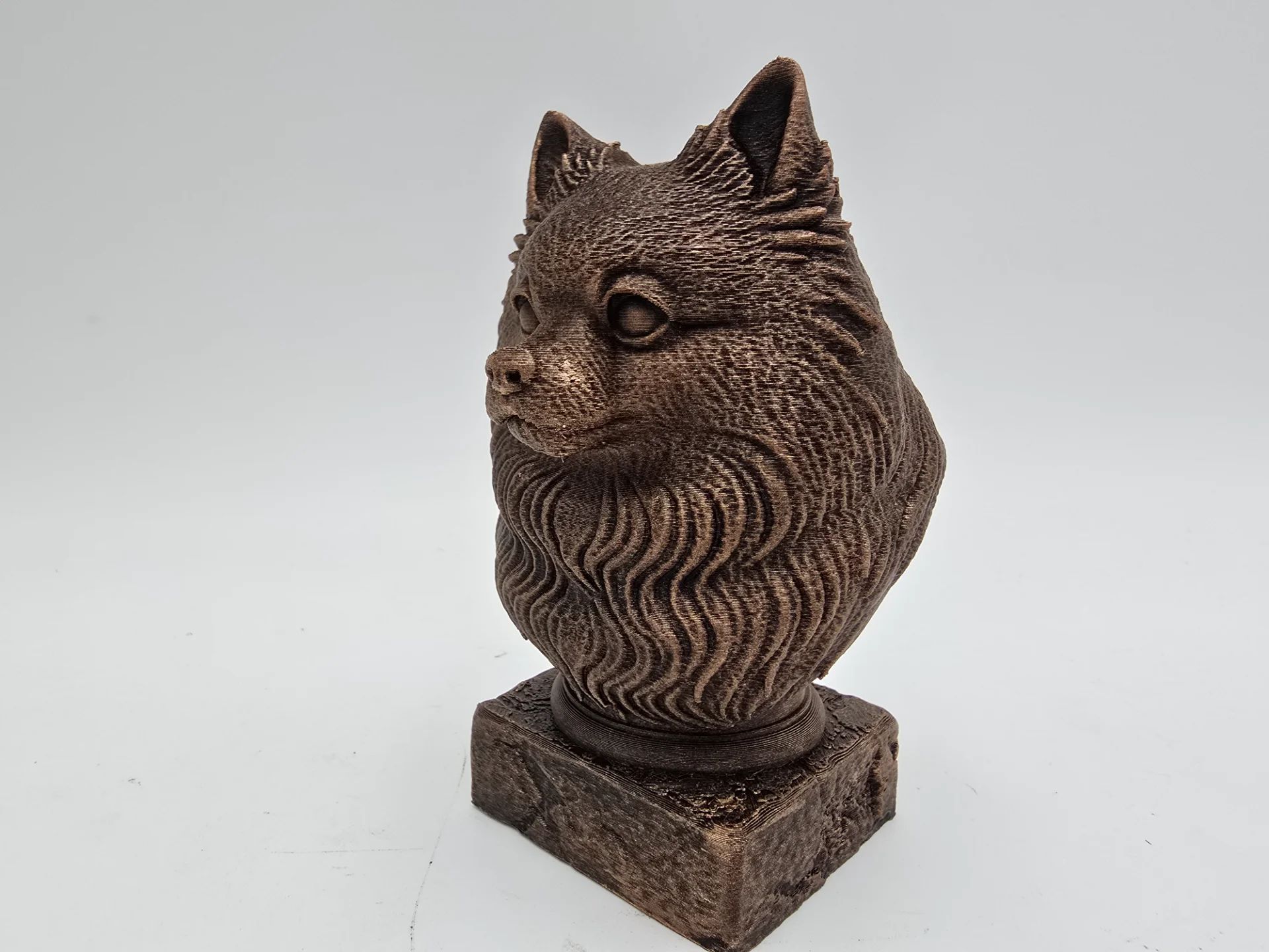 Spitz - figurine chien imprimée en 3D, cadeau amoureux des chiens