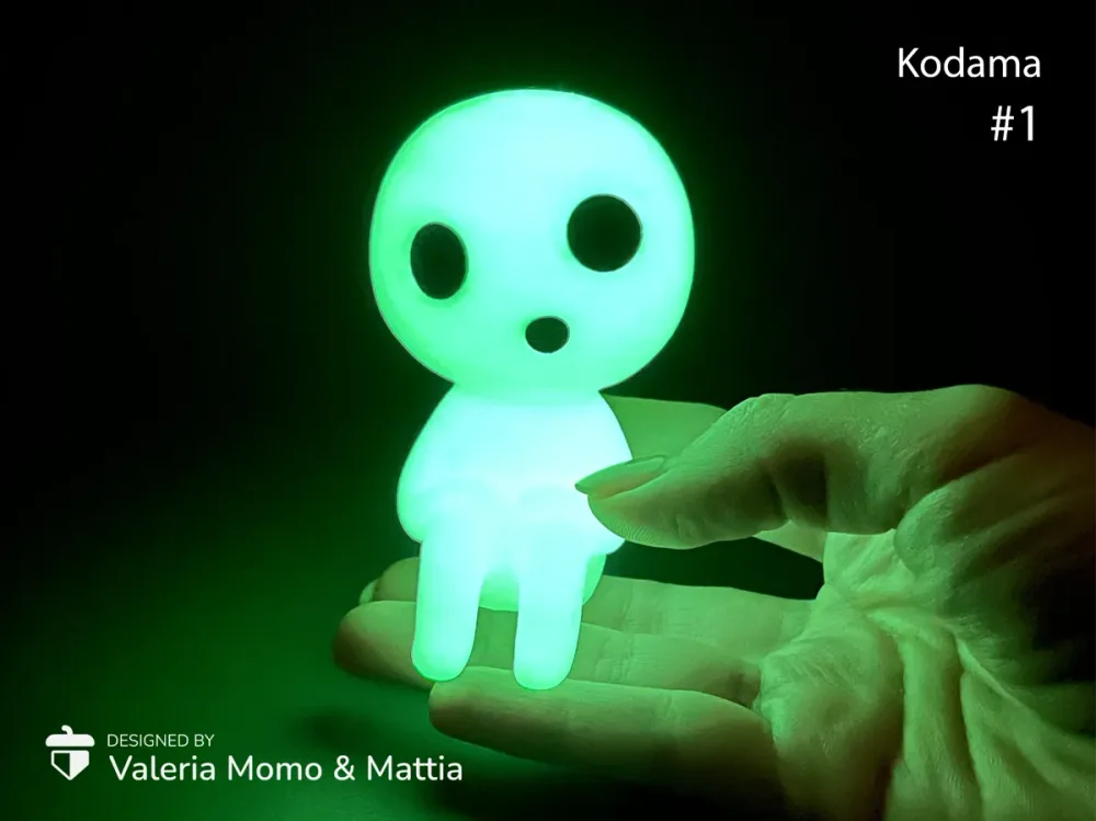 Kodama 1, esprit de la forêt - figurine fan art imprimée en 3D, déco gaming — impression 3D pla par Manu3D