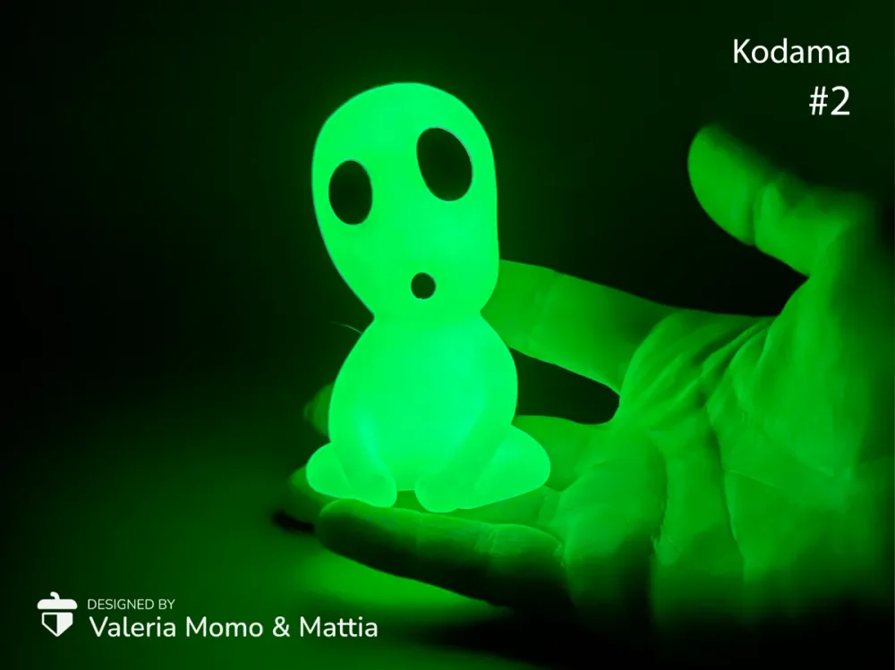 Kodama 2, esprit de la forêt - figurine fan art imprimée en 3D, déco gaming — impression 3D pla par Manu3D